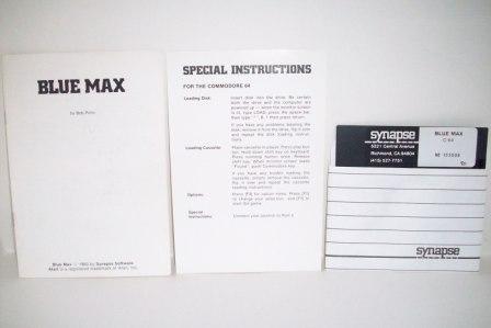 Blue Max w/ Manual (No Box) - Commodore 64 Game